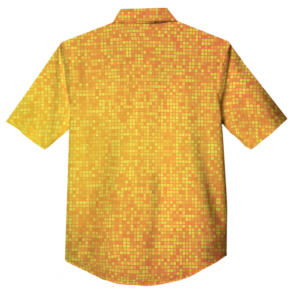 Lights Disco Yellow Print Pattern Button Up Shirt-grizzshop