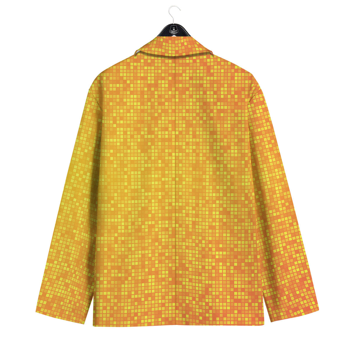 Lights Disco Yellow Print Pattern Men's Sport Coat-grizzshop