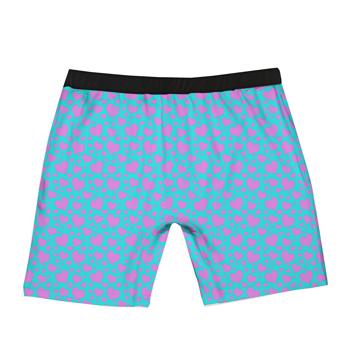 Lights Heart Blue And Pink Print Pattern Boxer Briefs-grizzshop
