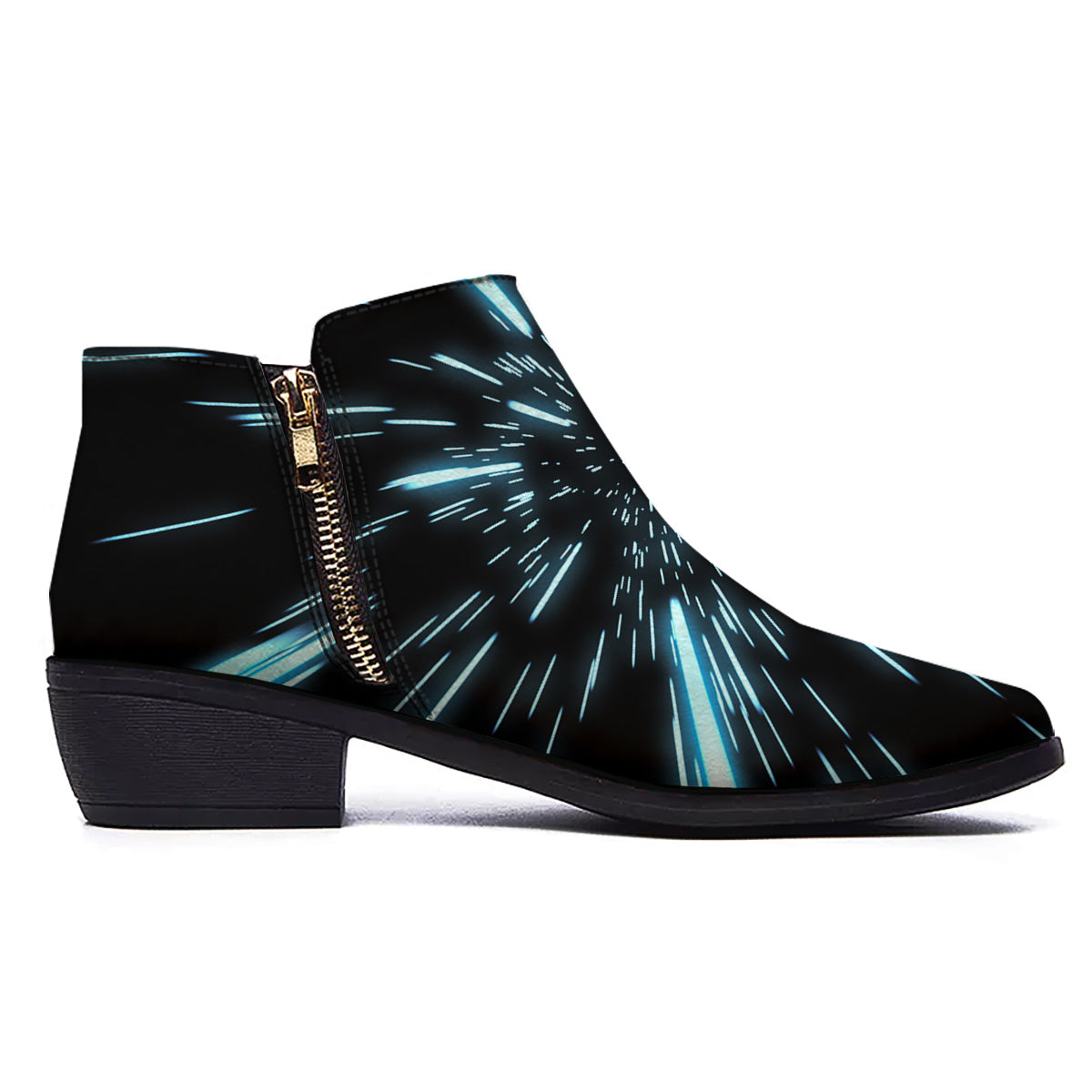 Lightspeed Blue Print Ankle Boots-grizzshop