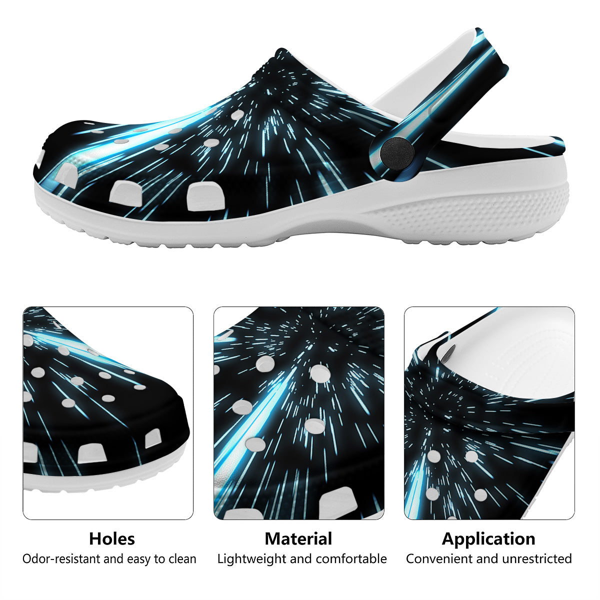 Lightspeed Blue Print Clog-grizzshop