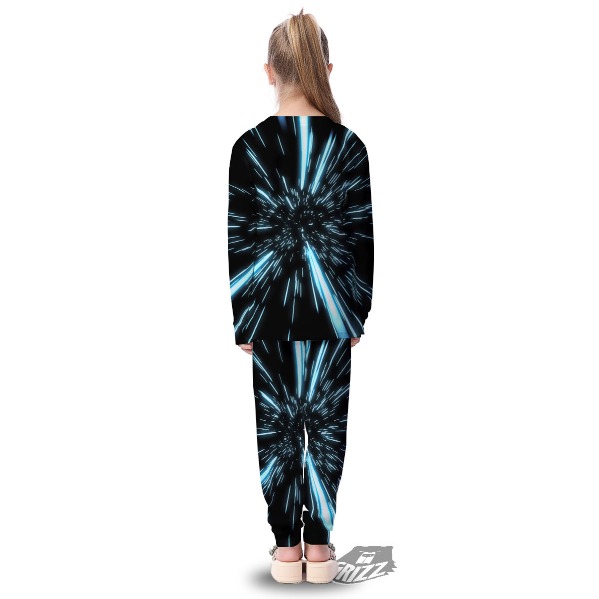 Lightspeed Blue Print Kid's Pajamas-grizzshop