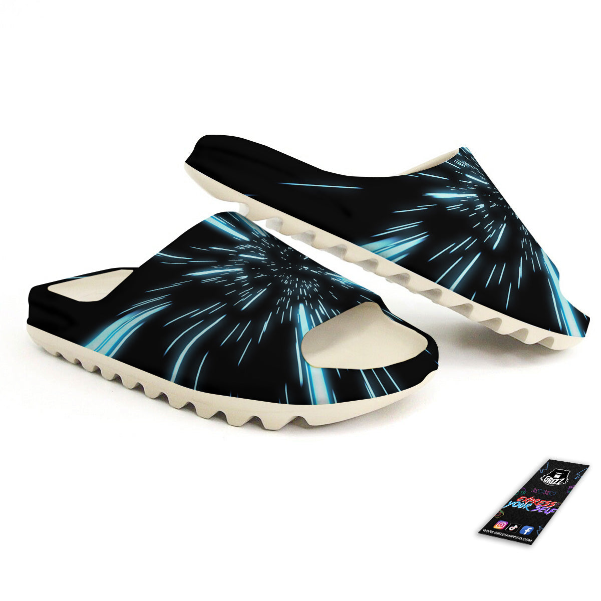 Lightspeed Blue Print Sandals-grizzshop