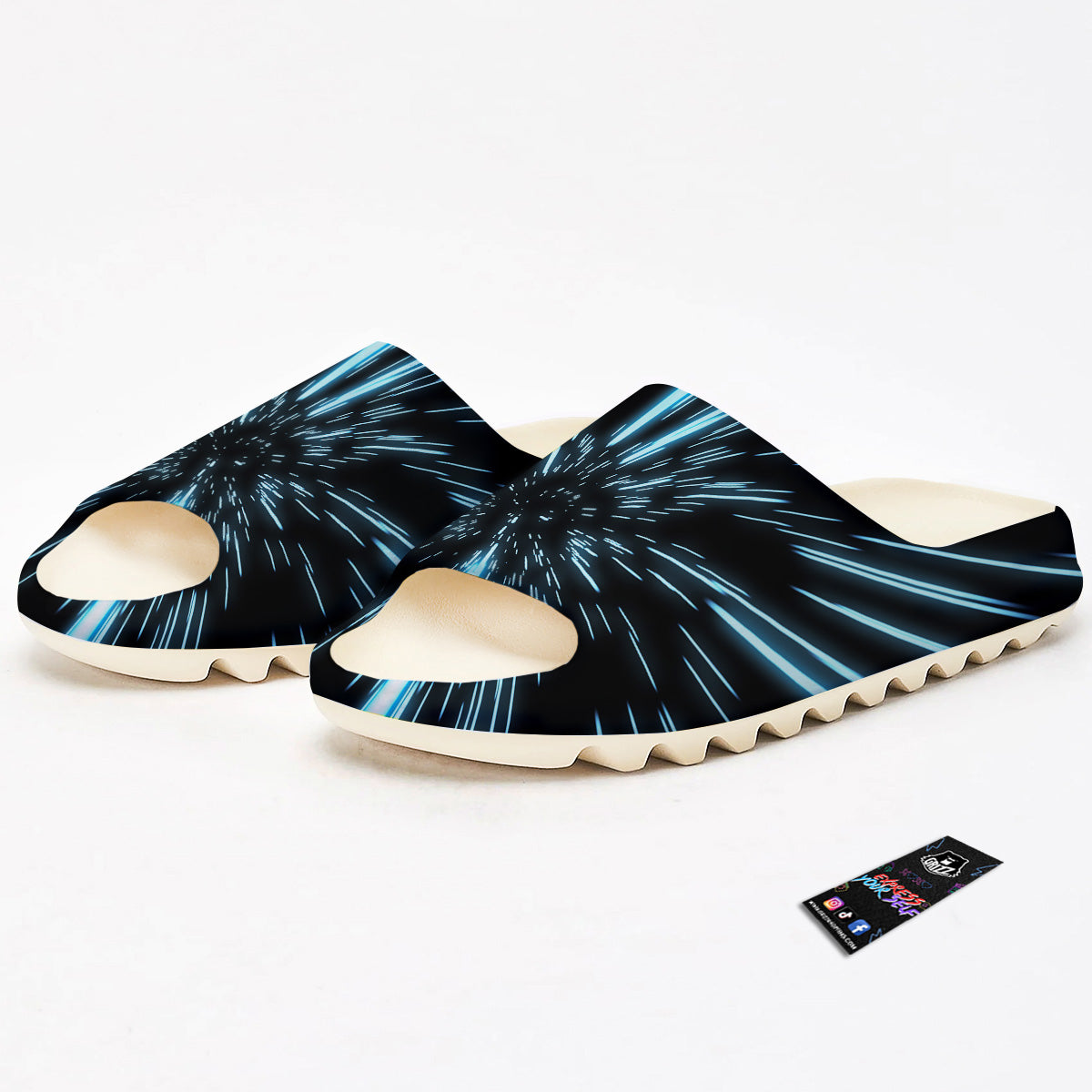 Lightspeed Blue Print Sandals-grizzshop