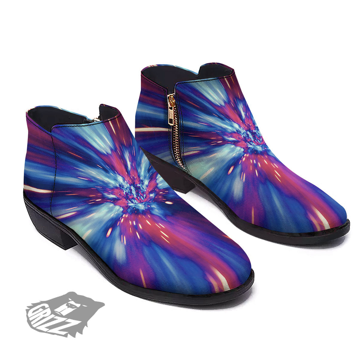 Lightspeed Galaxy Print Ankle Boots-grizzshop