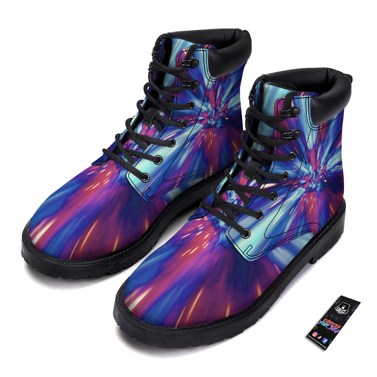 Lightspeed Galaxy Print Boots-grizzshop