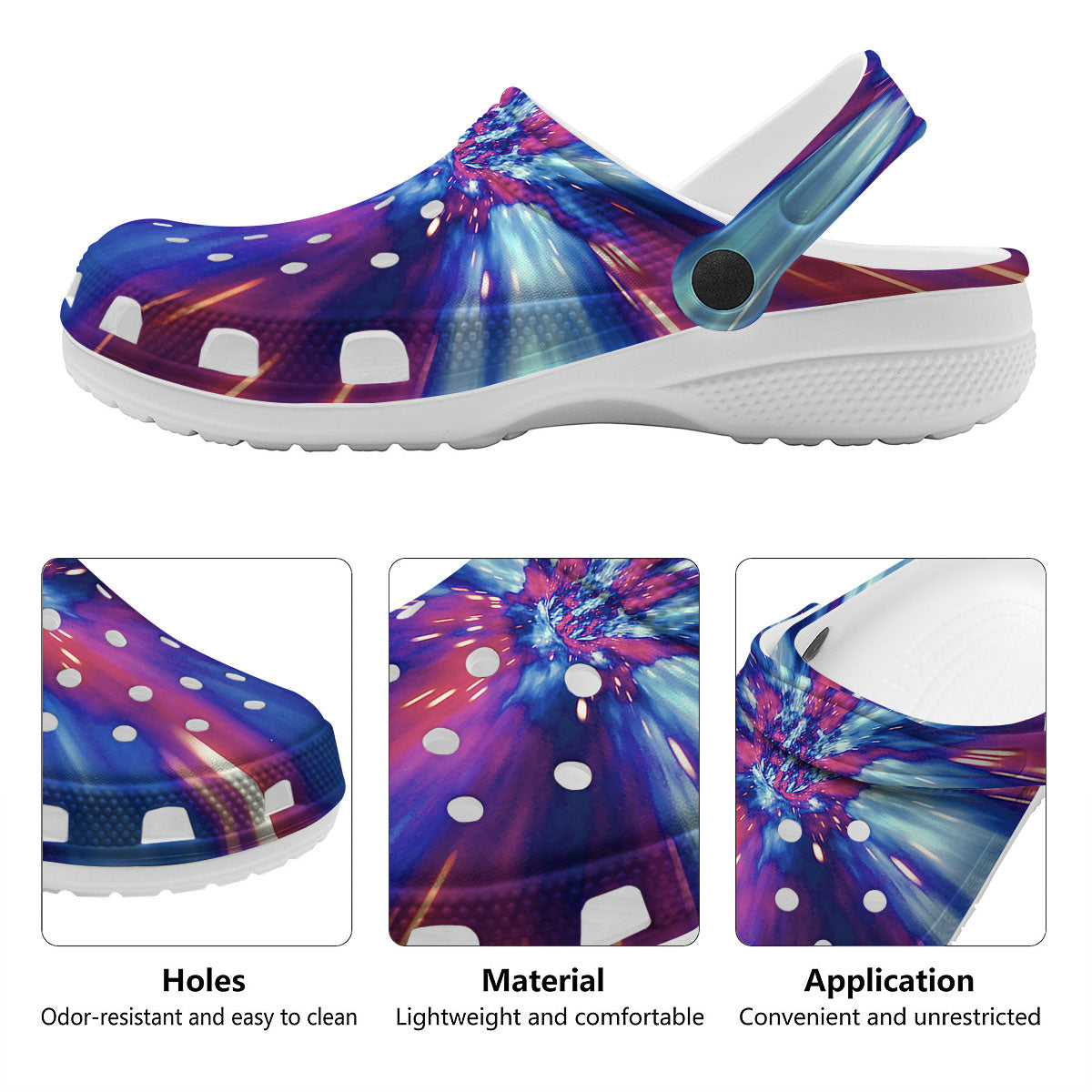 Lightspeed Galaxy Print Clog-grizzshop