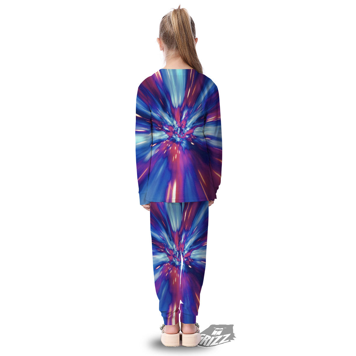 Lightspeed Galaxy Print Kid's Pajamas-grizzshop