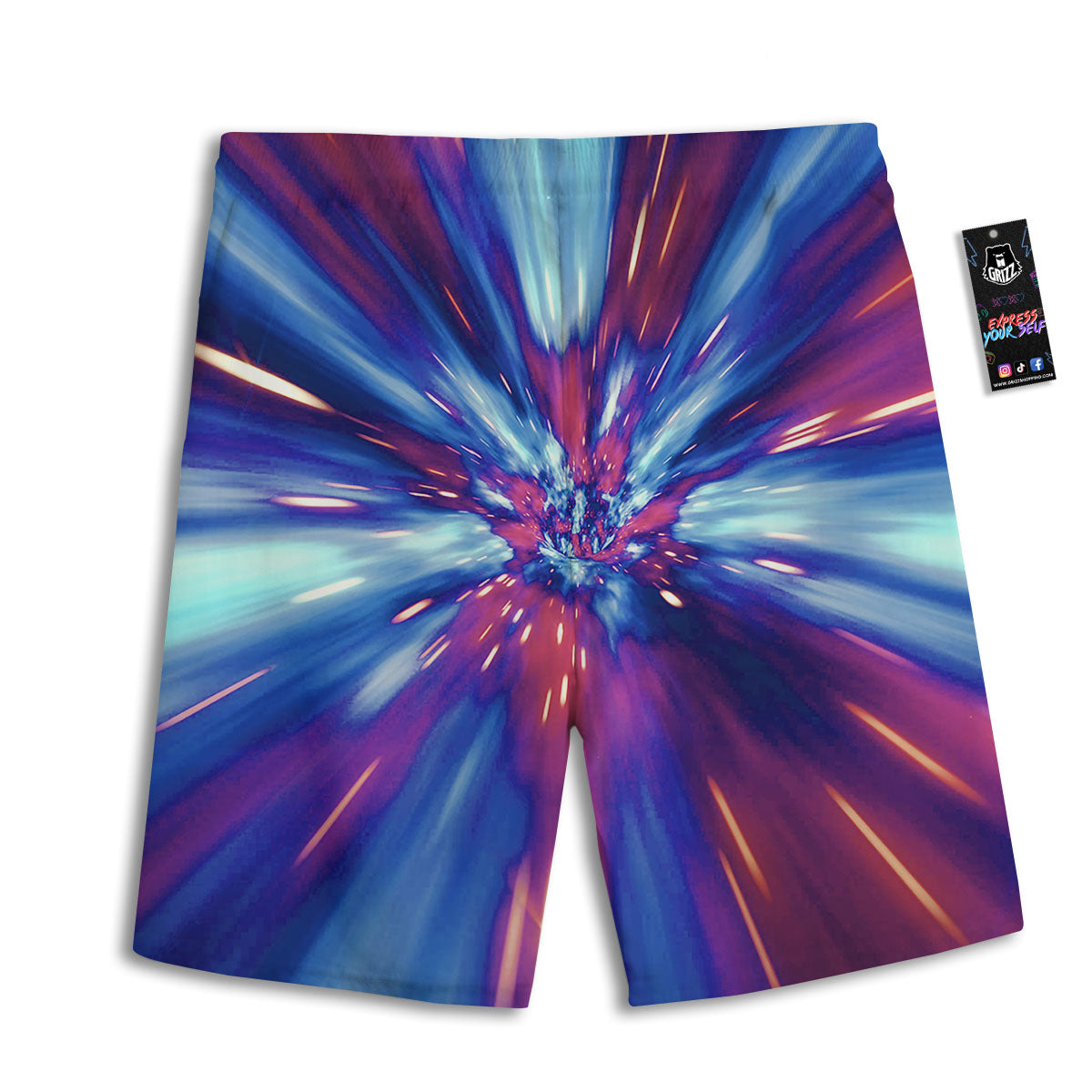 Mythology Mjolnir Norse Print Men's Athletic Shorts