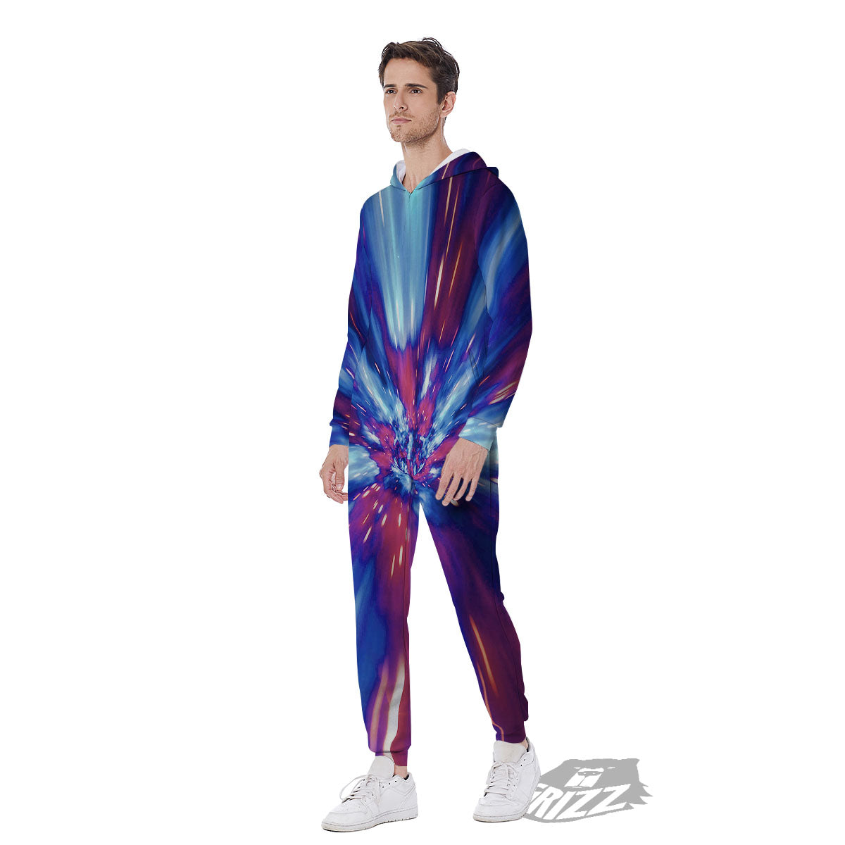 Lightspeed Galaxy Print Men's Jumpsuit-grizzshop