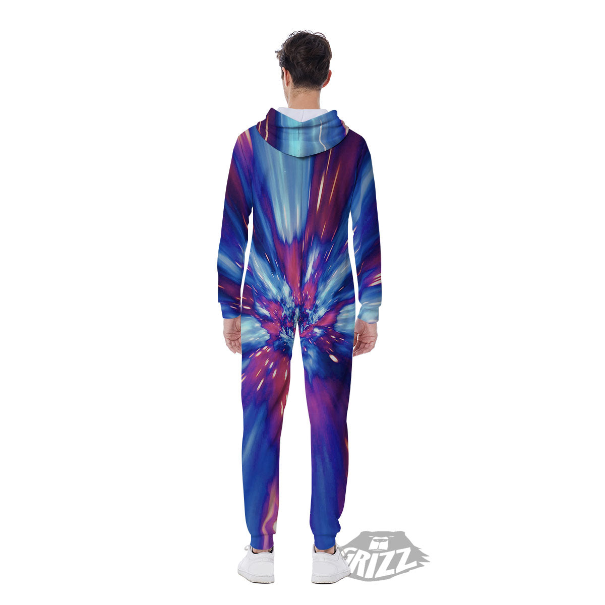 Lightspeed Galaxy Print Men's Jumpsuit-grizzshop