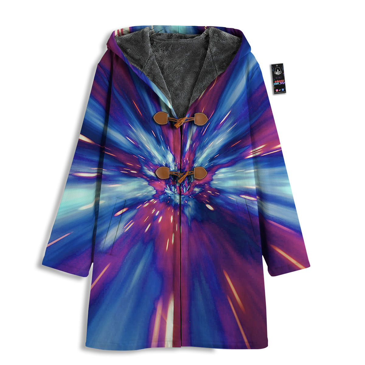 Lightspeed Galaxy Print Men's Windbreaker Jacket-grizzshop