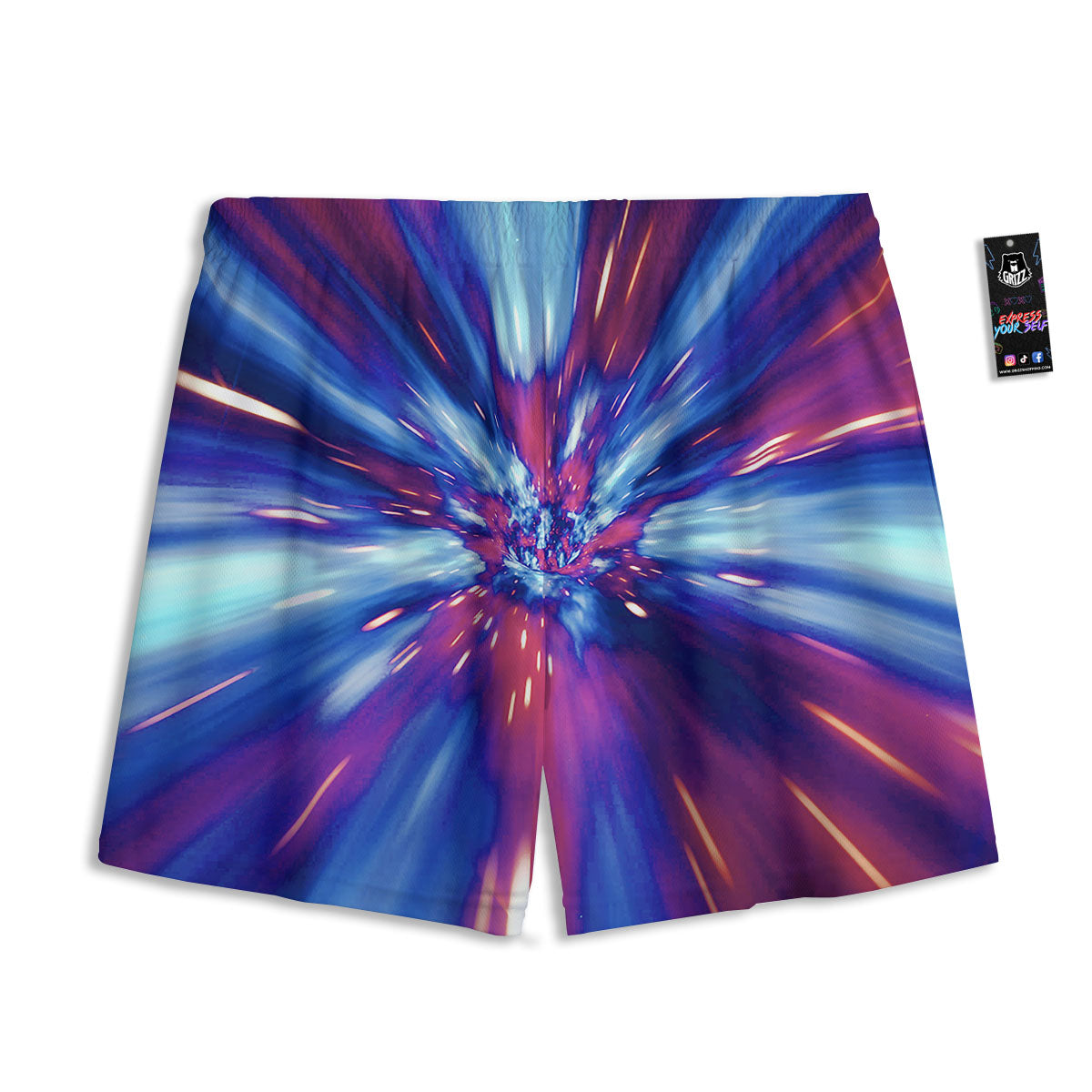 Lightspeed Galaxy Print Mesh Shorts