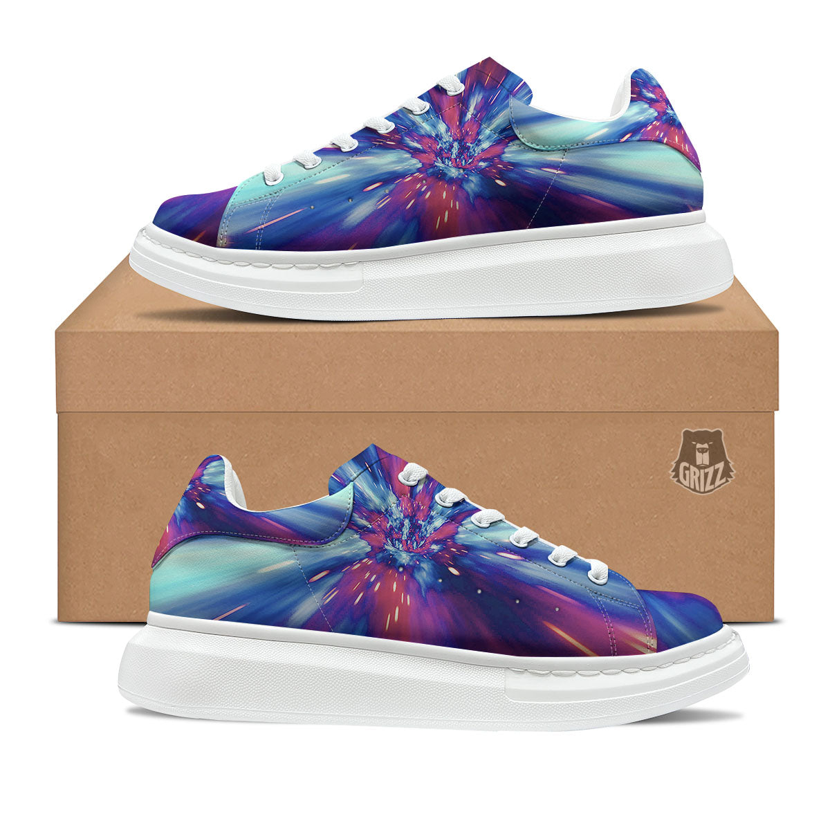 Lightspeed Galaxy Print Platform Shoes-grizzshop