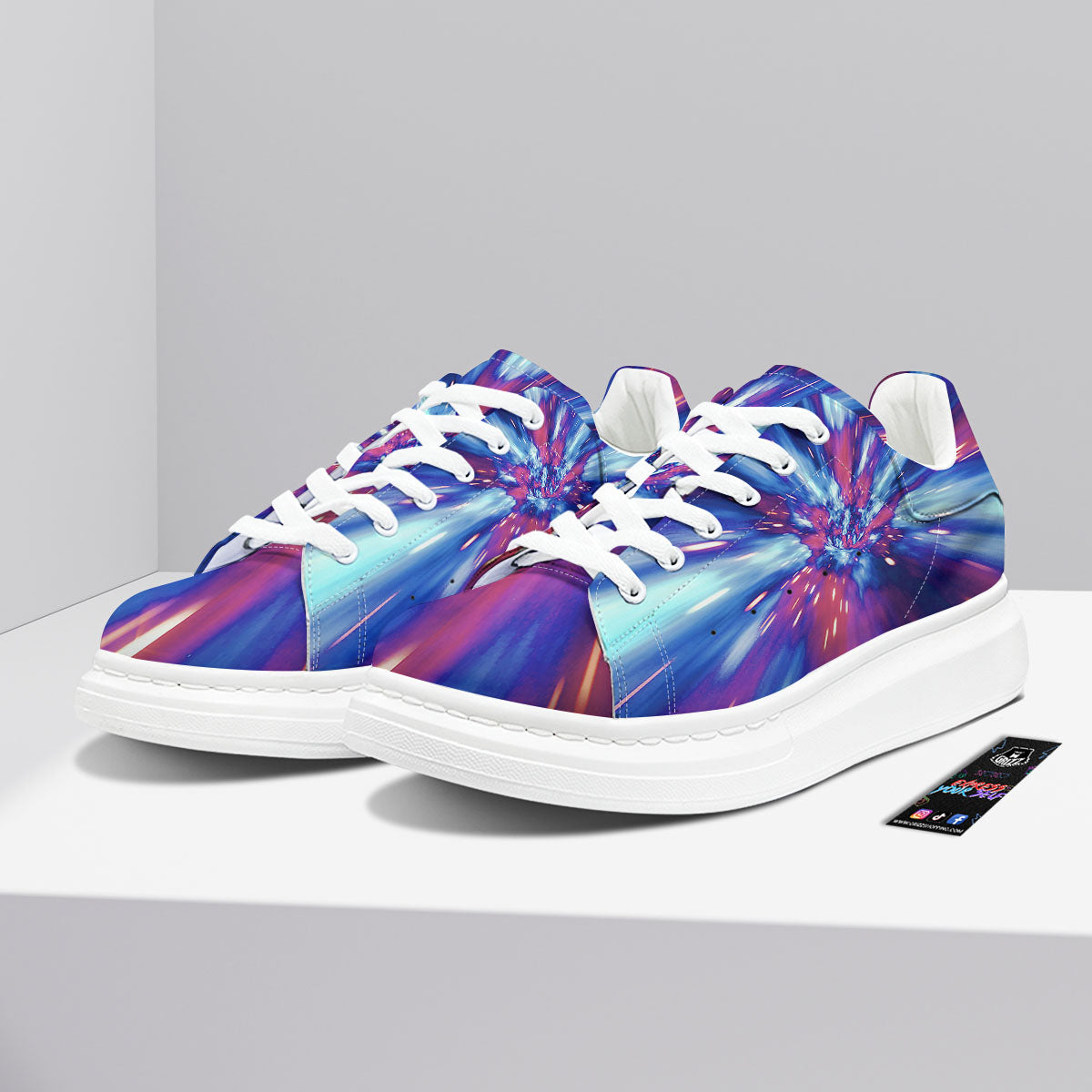 Lightspeed Galaxy Print Platform Shoes-grizzshop