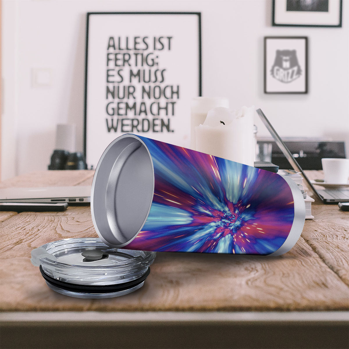 Lightspeed Galaxy Print Tumbler-grizzshop