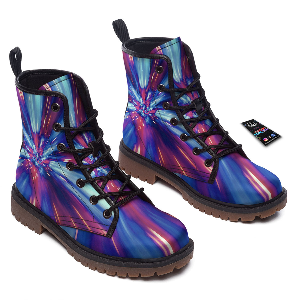 Lightspeed Galaxy Print Work Boots-grizzshop