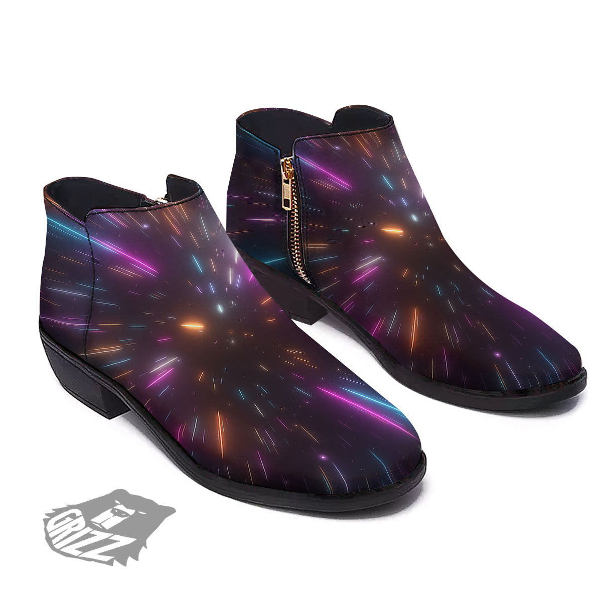 Lightspeed Hyperspace Print Ankle Boots-grizzshop