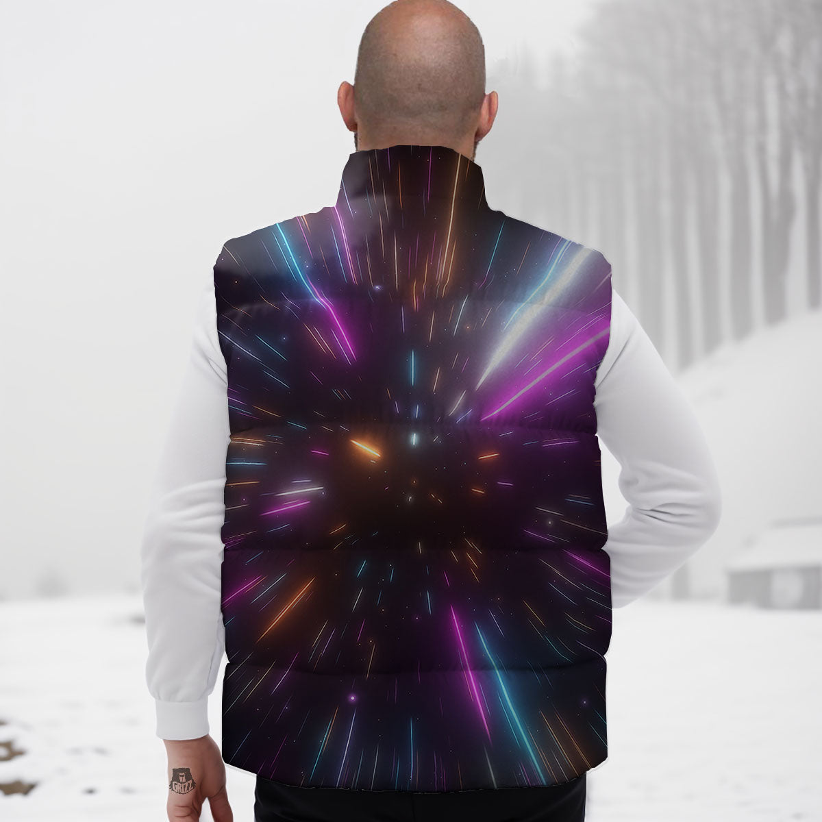 Lightspeed Hyperspace Print Down Vest-grizzshop