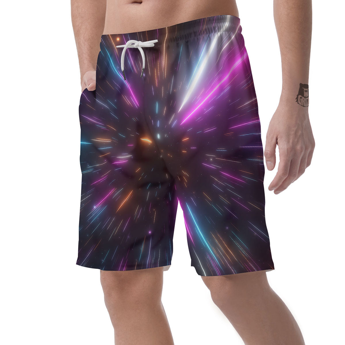 Lightspeed Hyperspace Print Men's Shorts-grizzshop