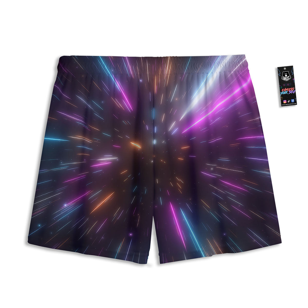 Lightspeed Hyperspace Print Mesh Shorts-grizzshop