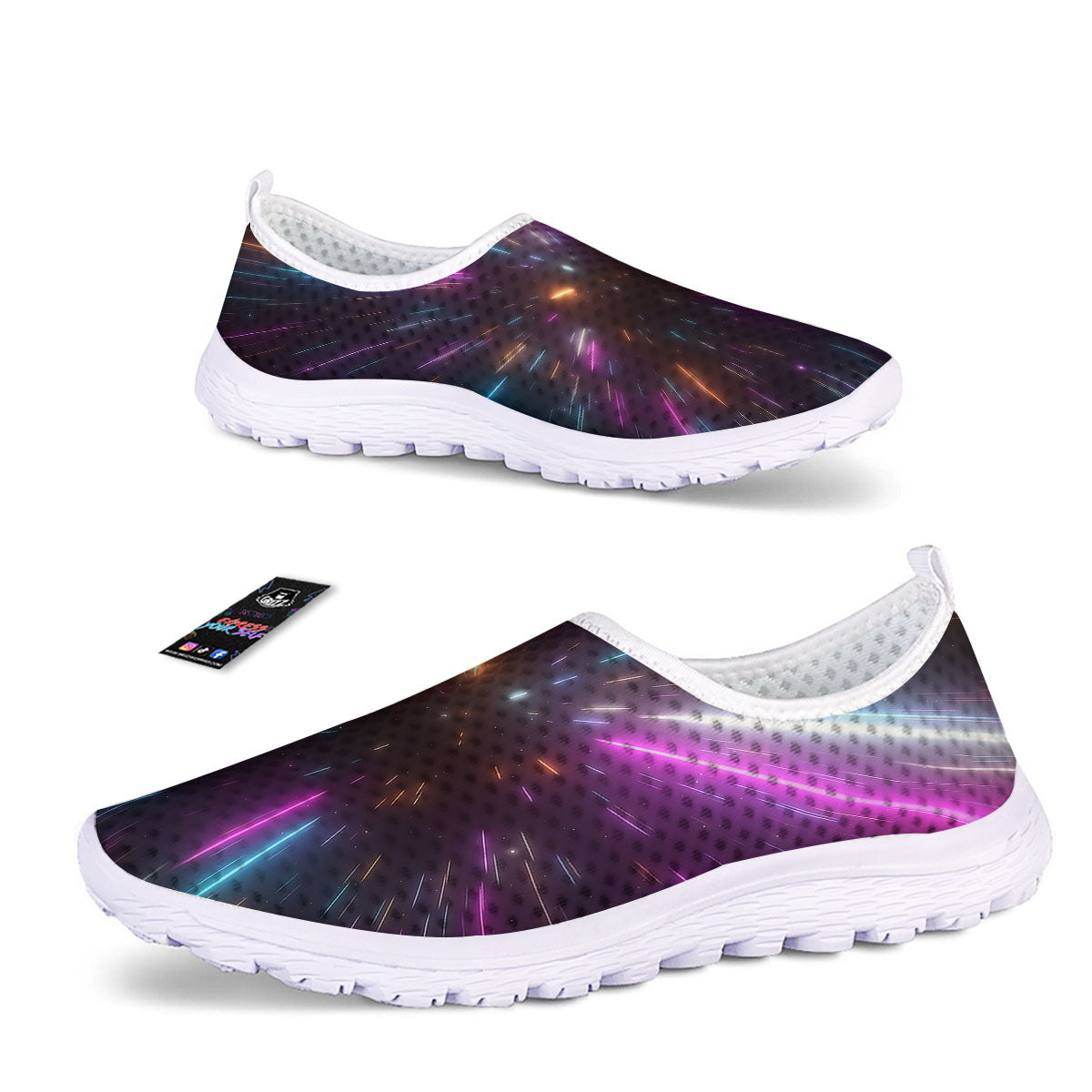 Lightspeed Hyperspace Print Nurse Shoes-grizzshop
