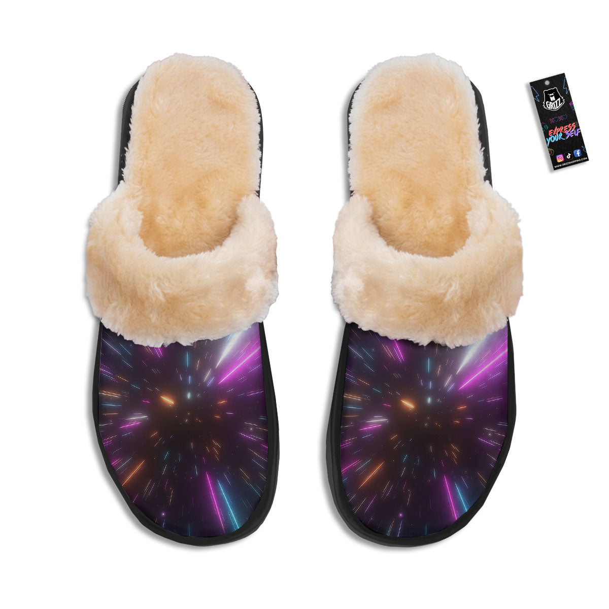 Lightspeed Hyperspace Print Slippers-grizzshop