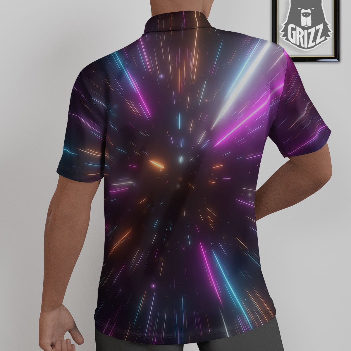 Lightspeed Hyperspace Print Untucked Shirts-grizzshop