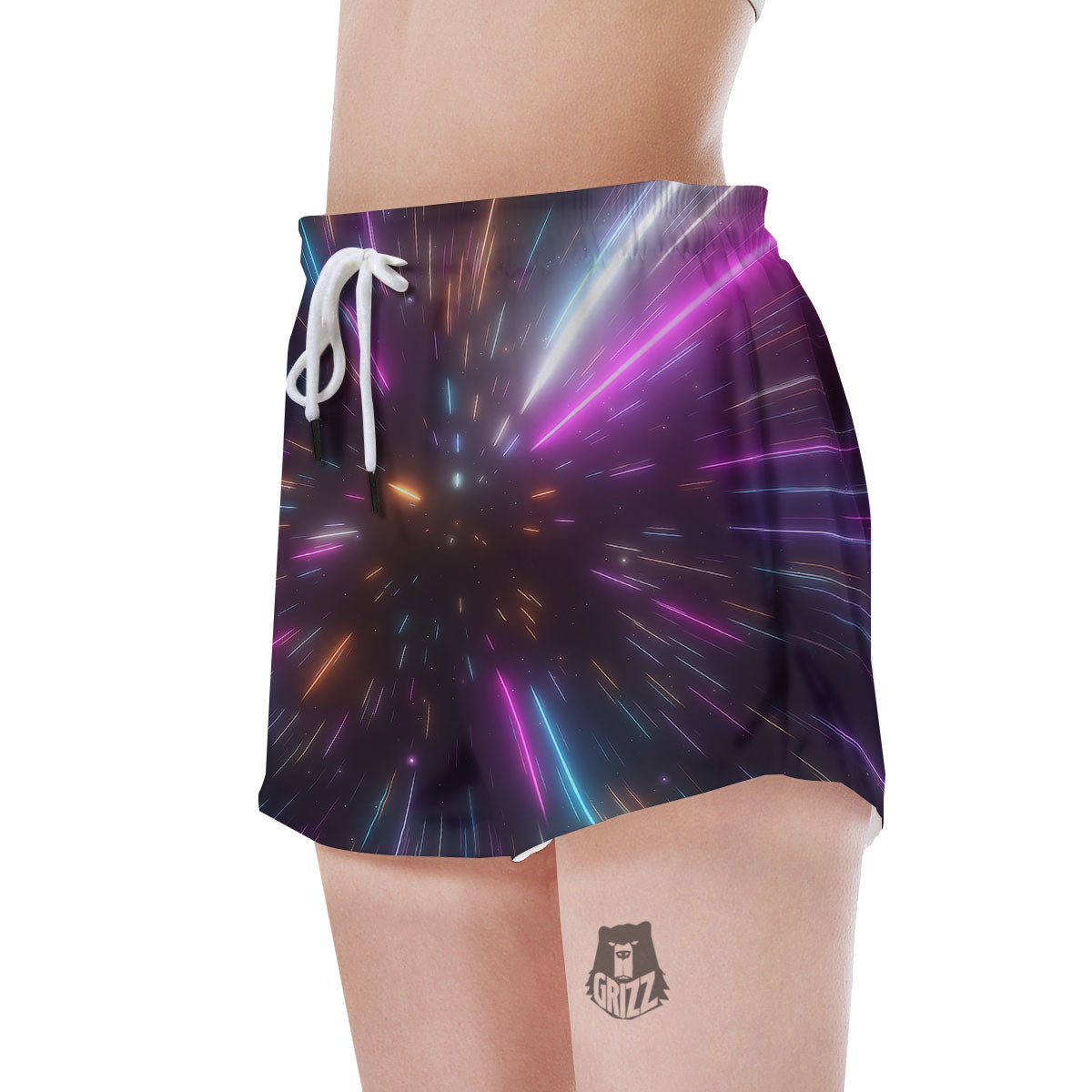 Lightspeed Hyperspace Print Women's Shorts-grizzshop