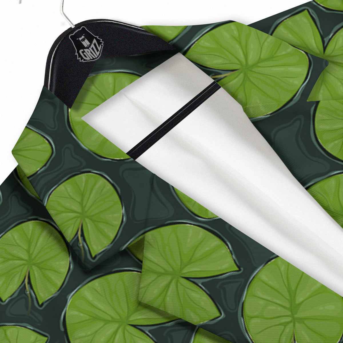 Lily Pads Water Print Pattern Men's Sport Coat-grizzshop