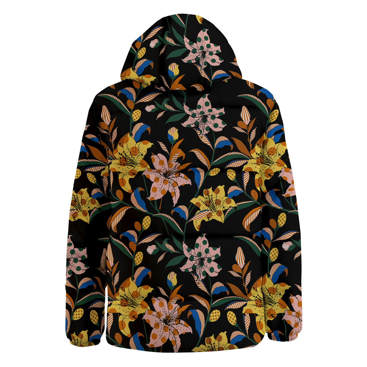 Lily Polka Dot Print Pattern Down Jacket-grizzshop
