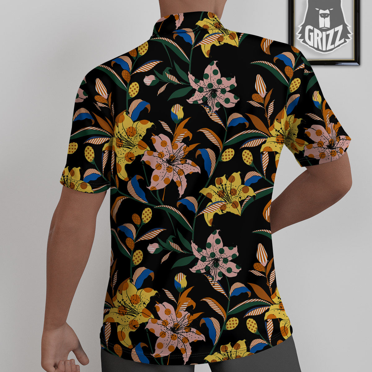 Lily Polka Dot Print Pattern Untucked Shirts-grizzshop