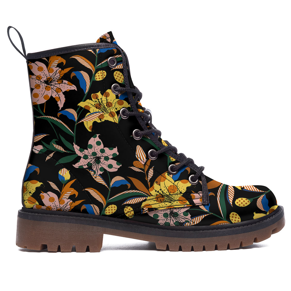 Lily Polka Dot Print Pattern Work Boots-grizzshop