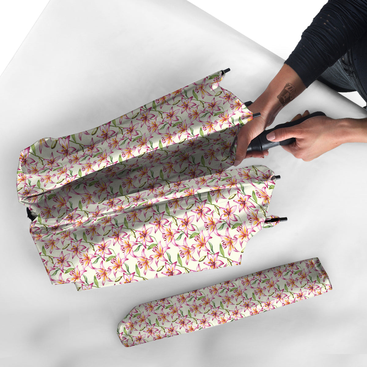 Lily Water Cute Print Pattern Umbrella-grizzshop