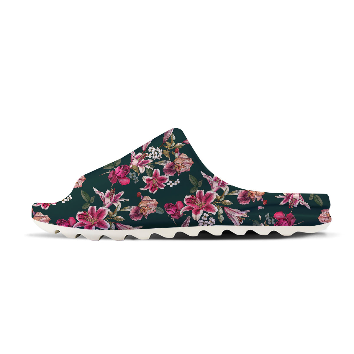 Lily Tropical Watercolor Print Pattern Sandals-grizzshop