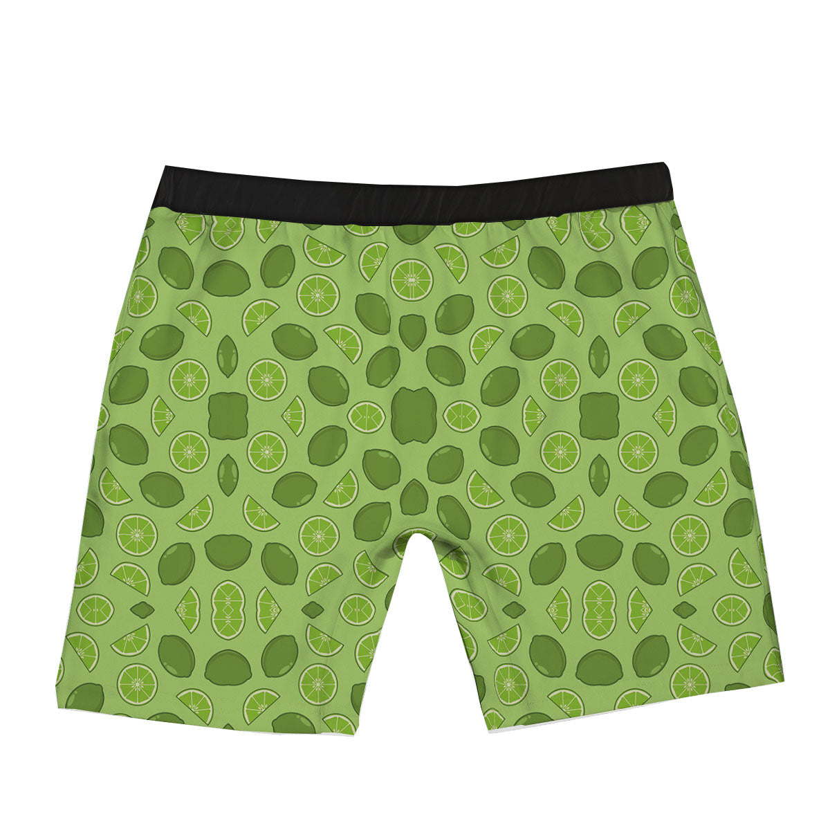 Lime Green Print Pattern Boxer Briefs-grizzshop
