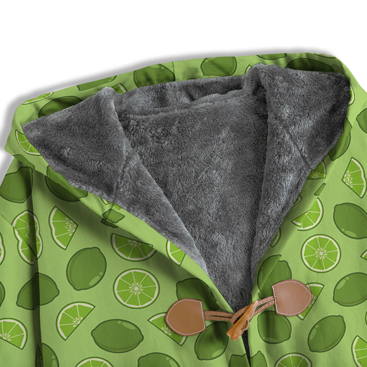 Lime Green Print Pattern Men's Windbreaker Jacket-grizzshop