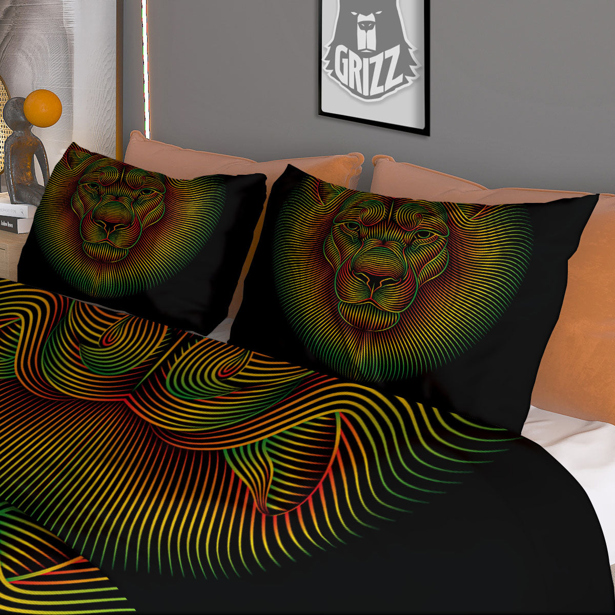 Lunar Phase Starry Sky Print Duvet Cover Bedding Set