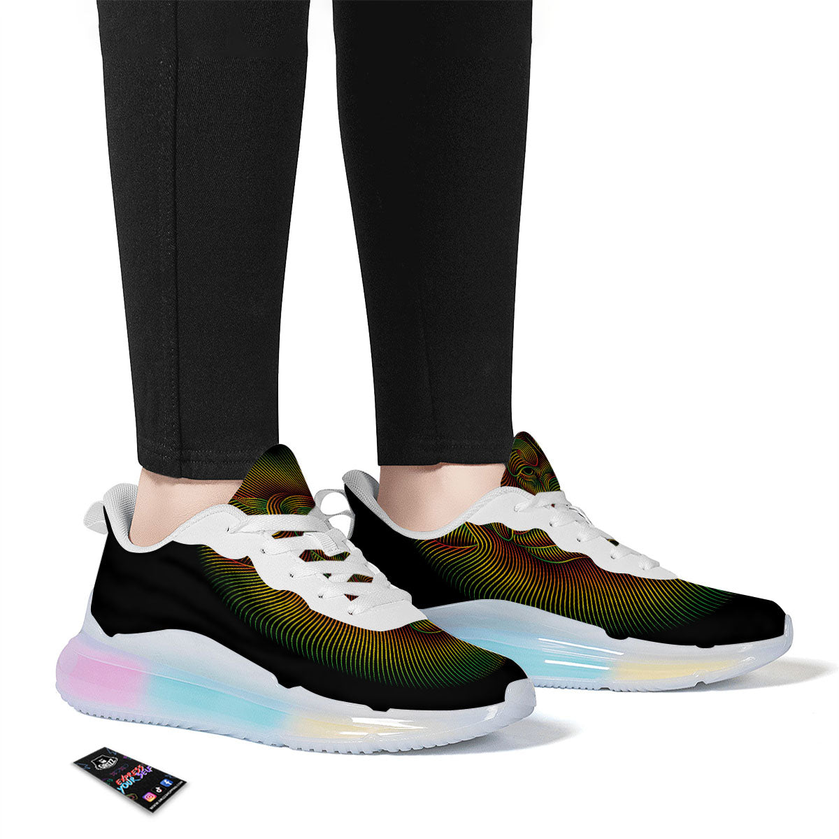Lion Rasta Print Running Sneakers-grizzshop