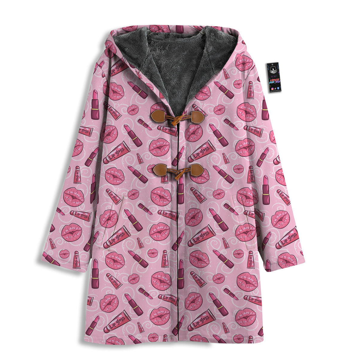 Lips Funky Kiss Print Pattern Men's Windbreaker Jacket-grizzshop
