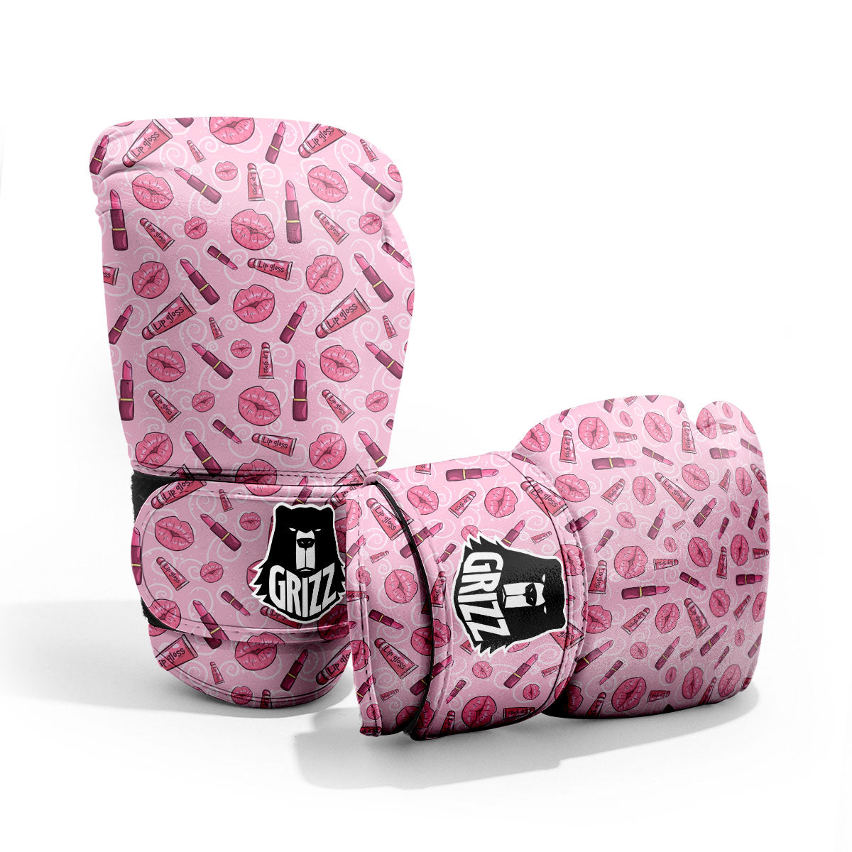 Lips Funky Kiss Print Pattern Pro Boxing Glove