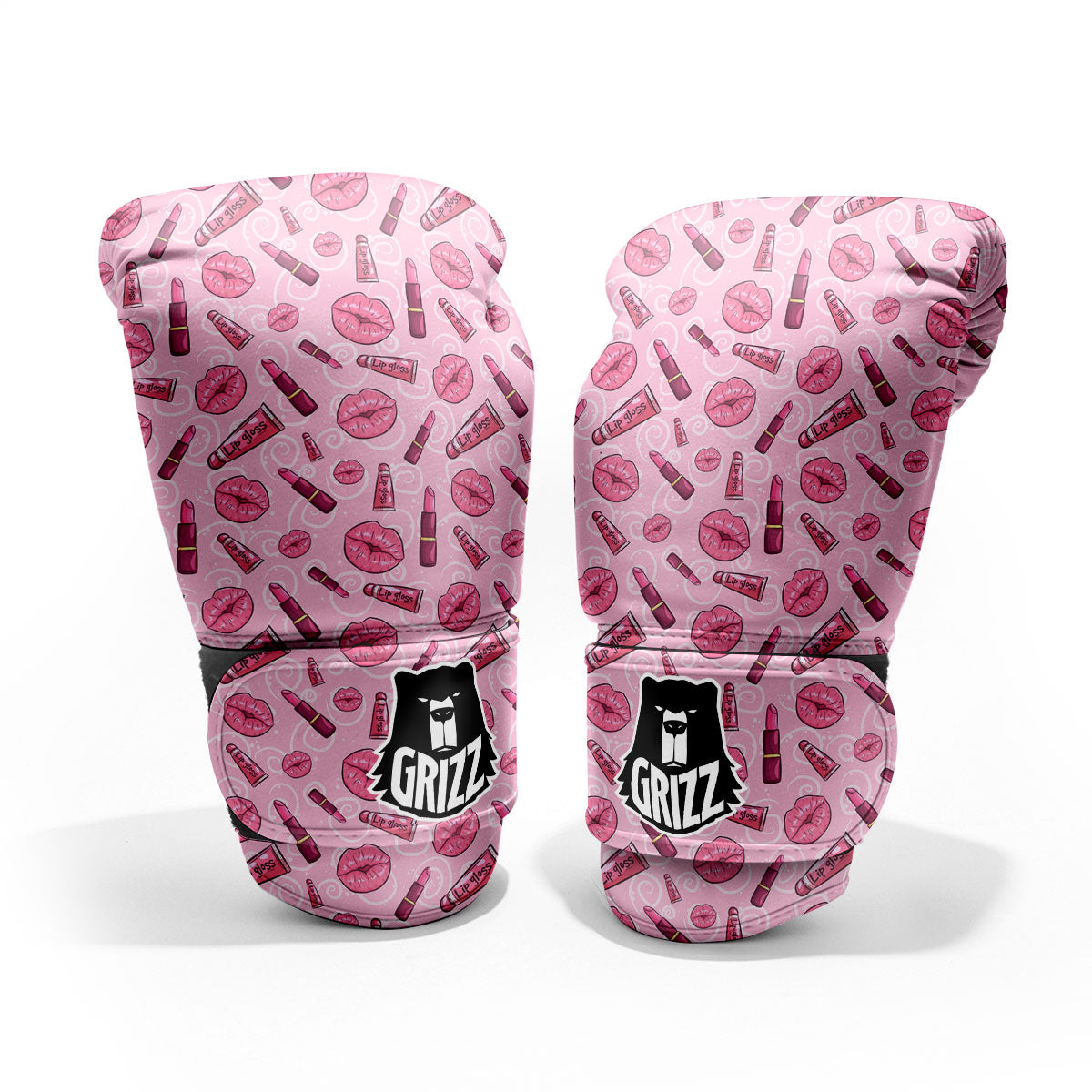 Lips Funky Kiss Print Pattern Pro Boxing Glove