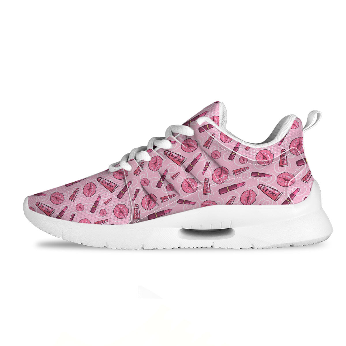 Lips Funky Kiss Print Pattern Tennis Shoes-grizzshop