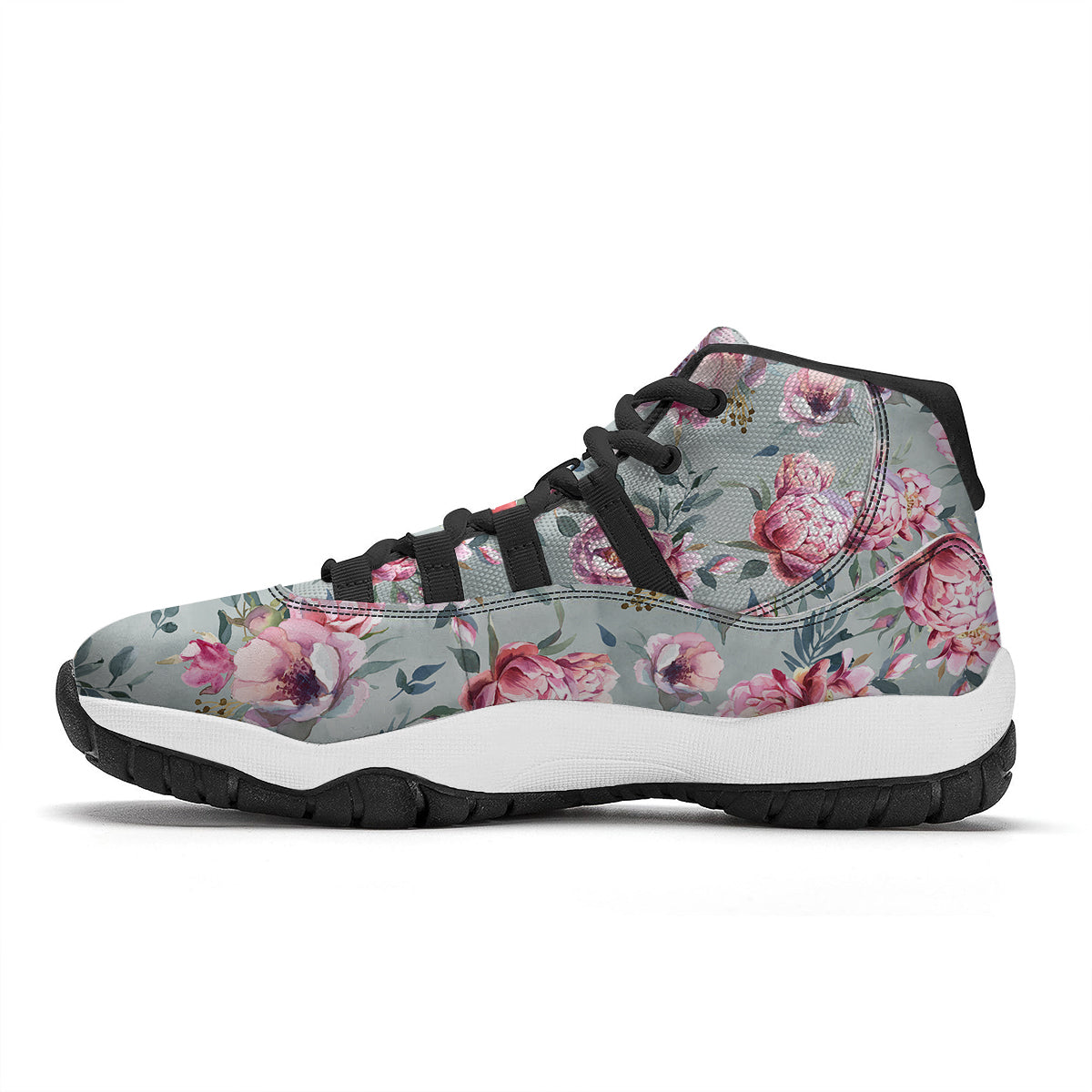 Liquid Lava Purple Print Pattern Black Bball Shoes-grizzshop