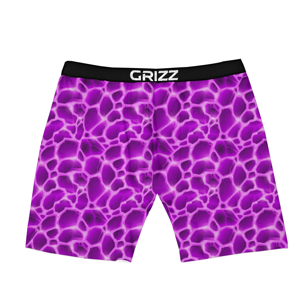 Liquid Lava Purple Print Pattern Boxer Briefs-grizzshop