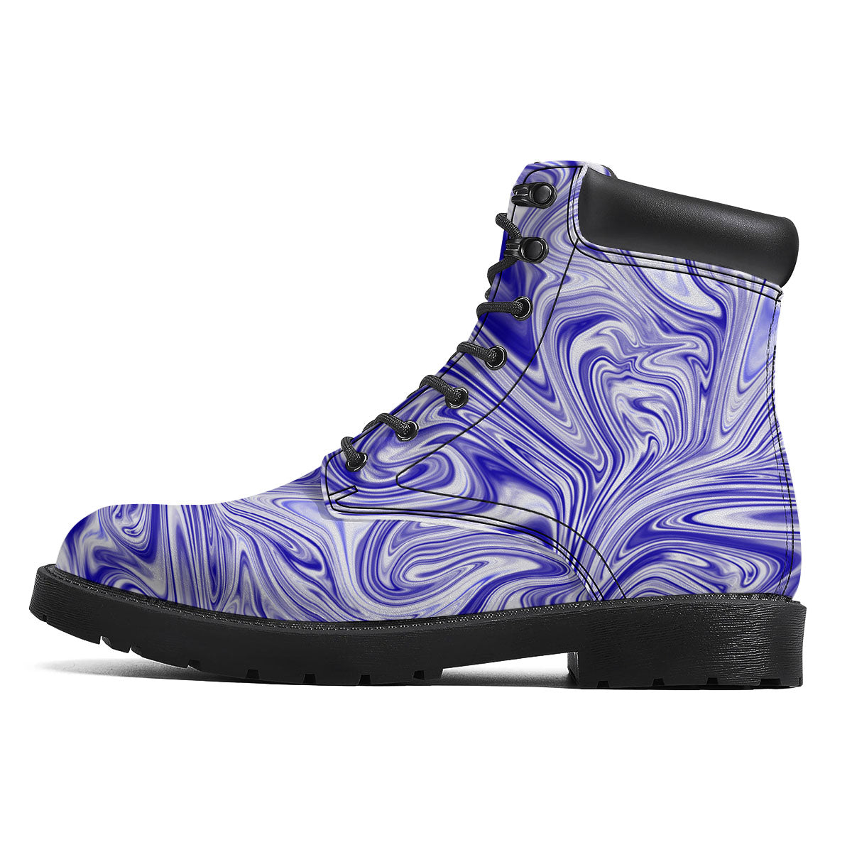 Liquid Psychedelic Print Pattern Boots-grizzshop