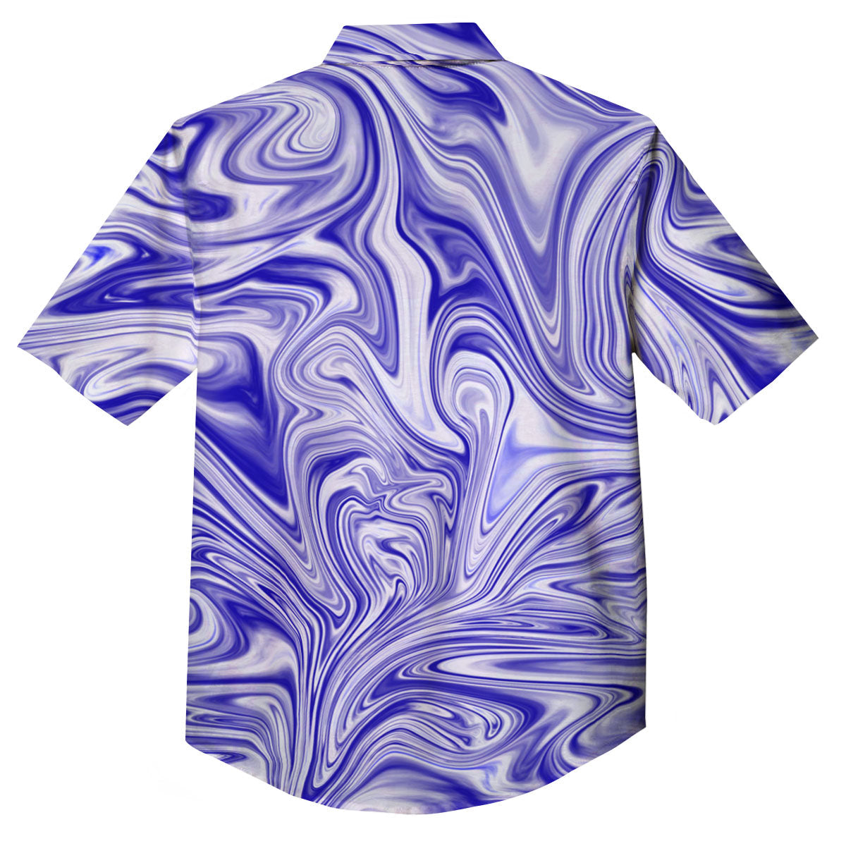 Liquid Psychedelic Print Pattern Button Up Shirt-grizzshop