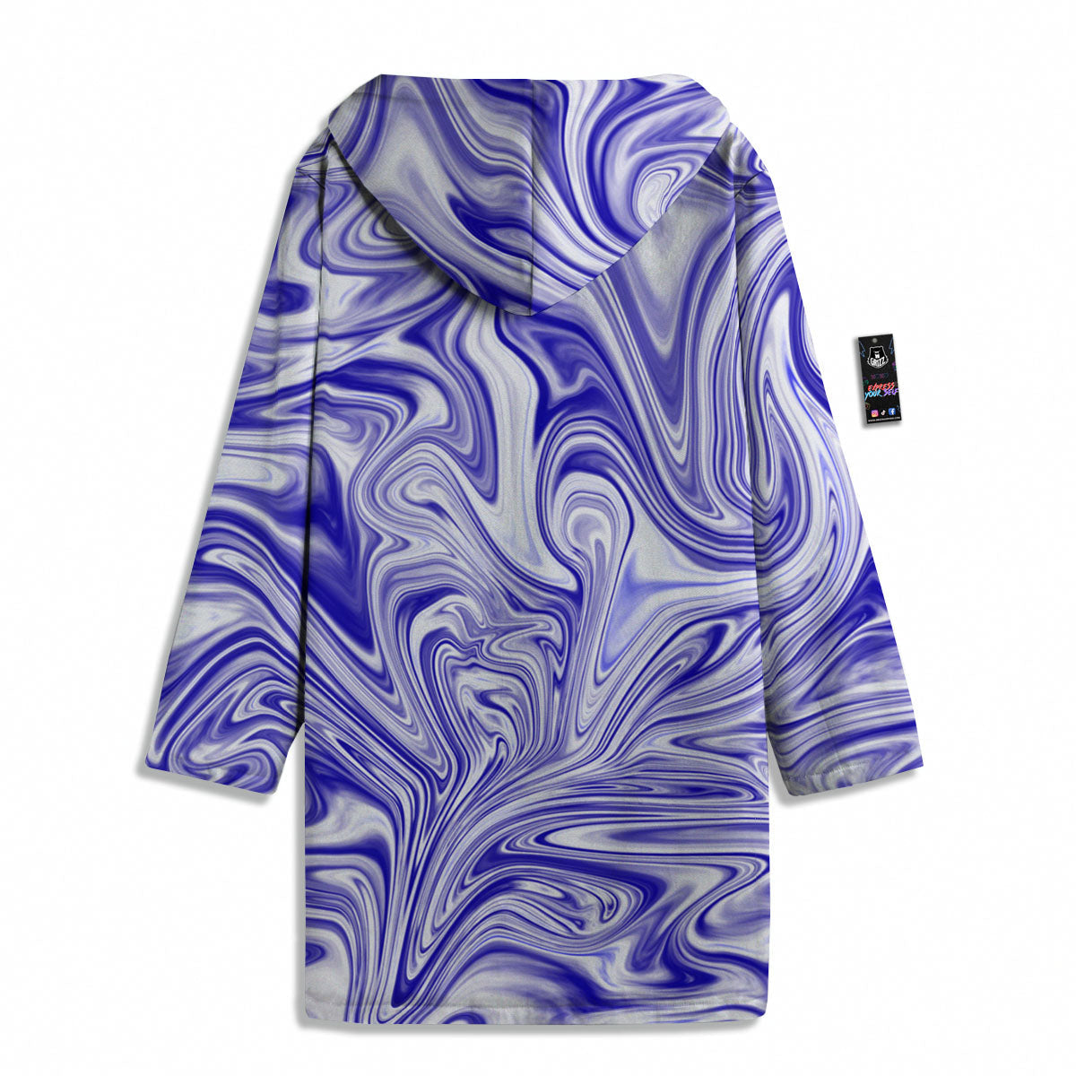 Liquid Psychedelic Print Pattern Men's Windbreaker Jacket-grizzshop
