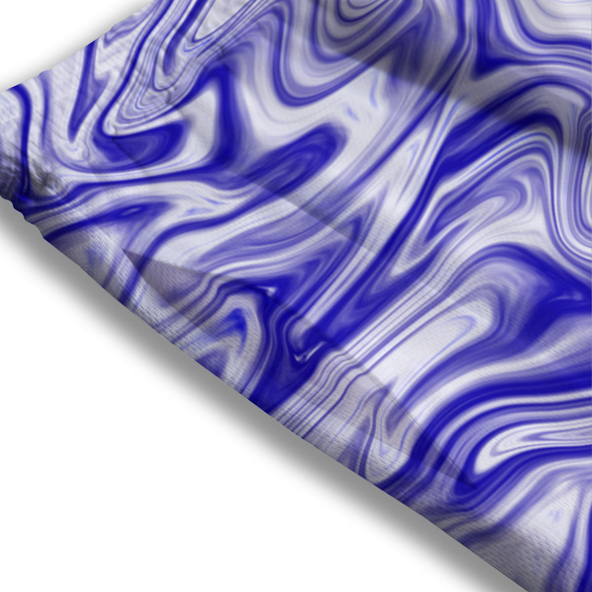 Liquid Psychedelic Print Pattern Mesh Shorts