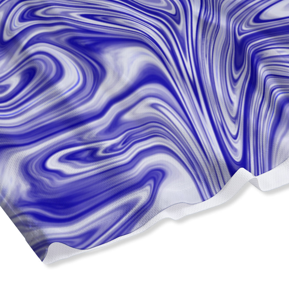 Liquid Psychedelic Print Pattern Mesh Shorts